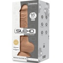 SILEXD - MODELO 1 PÊNIS REALÍSTICO PREMIUM SILEXPAN SILICONE CARAMELO 24 CM