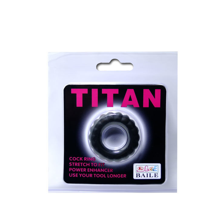 BAILE - ANEL PÊNIS TITAN PRETO 2 CM