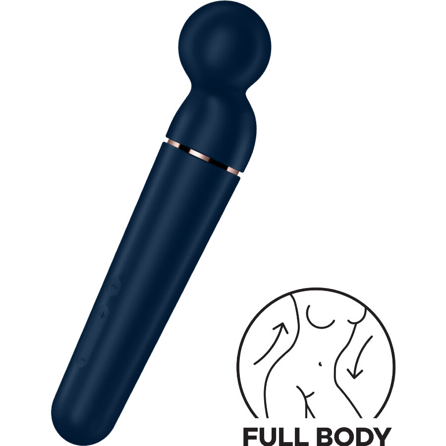 SATISFYER - MASSAGER VIBRADOR PLANET WAND-ER AZUL