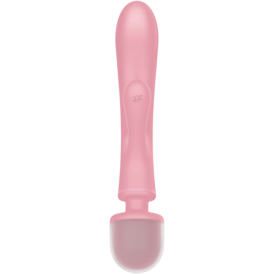 SATISFYER - TRIPLE LOVER RABBIT VIBRADOR MASSAGER ROSA