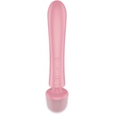 SATISFYER - TRIPLE LOVER RABBIT VIBRADOR MASSAGER ROSA