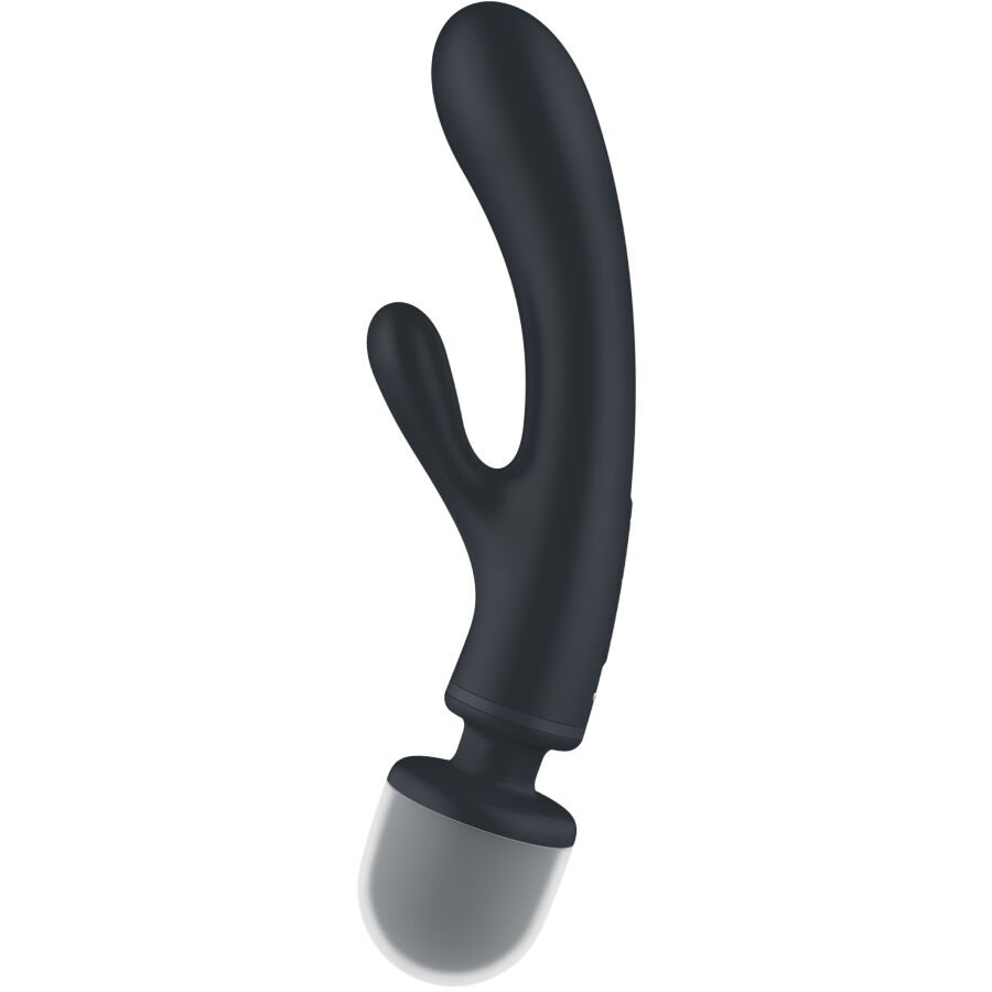 SATISFYER - TRIPLE LOVER RABBIT VIBRADOR MASSAGER CINZA