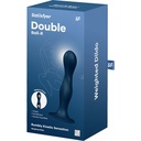 SATISFYER - DILDO DOUBLE BALL-R SILICONE AZUL