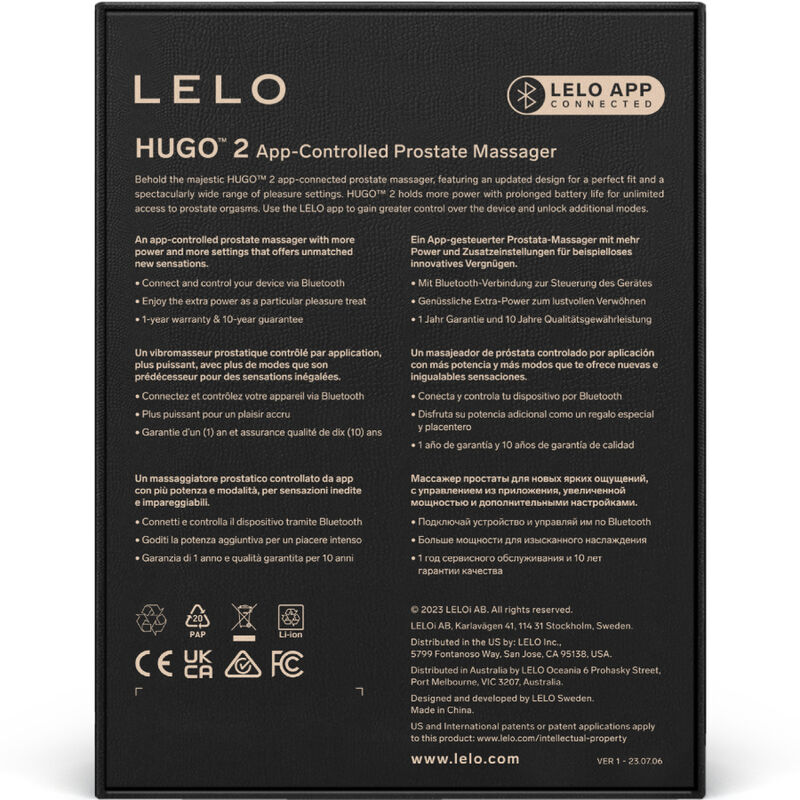 LELO - MASSAGADOR DE PRÓSTATA VERDE HUGO 3