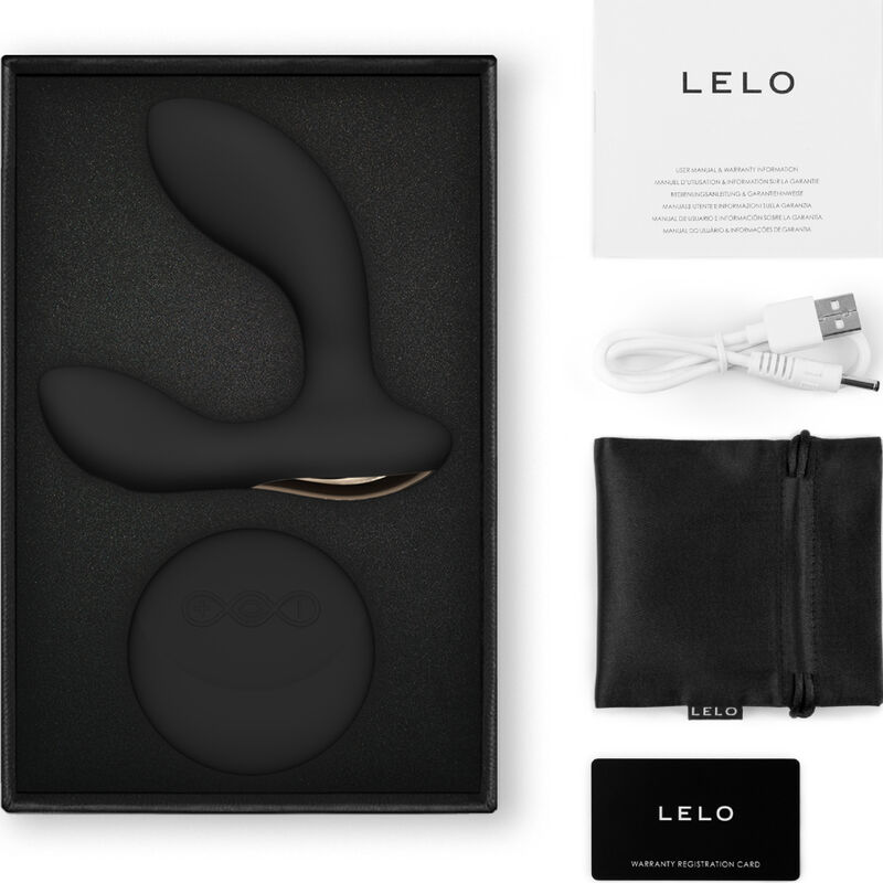 LELO - HUGO 2 MASSAGER DE PRÓSTATA CONTROLE REMOTO PRETO