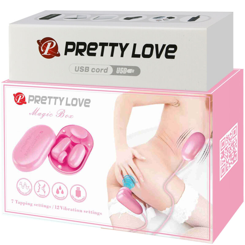 PRETTY LOVE - BALA VIBRANTE CAIXA MÁGICA E ESTIMULADOR ROSA