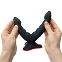 FUN FACTORY - RYDE DILDO DUPLO E MASSAGER PRETO