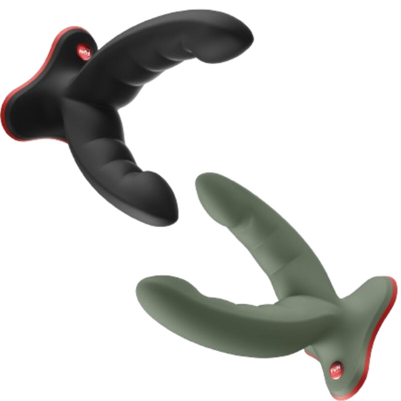 FUN FACTORY - RYDE DILDO DUPLO E MASSAGER PRETO