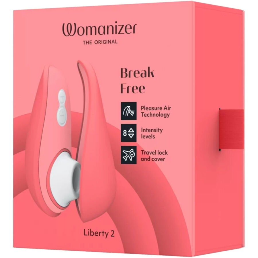 WOMANIZER - LIBERTY 2 ESTIMULADOR DE CLITORIS & SUCKER ROSA