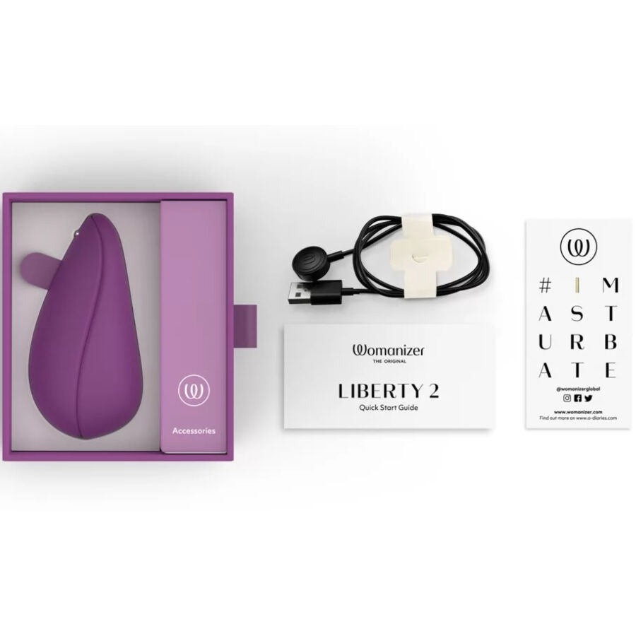 WOMANIZER - LIBERTY 2 ESTIMULADOR DE CLITORIS & SUCKER VIOLETA