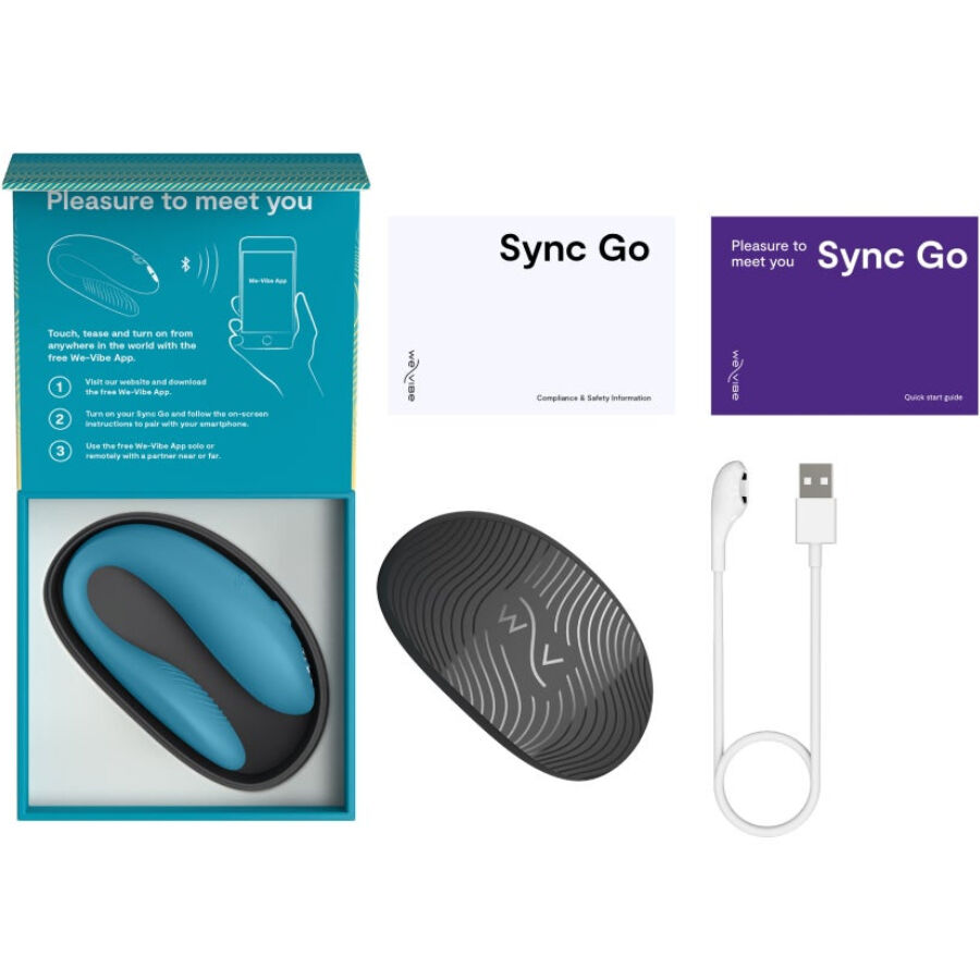 WE-VIBE - SYNC GO ESTIMULADOR DUPLO TURQUESA