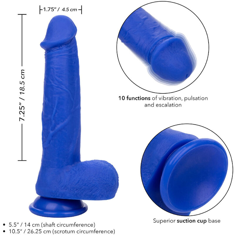 ADMIRAL - CAPTAIN REALISTIC DILDO VIBRADOR AZUL