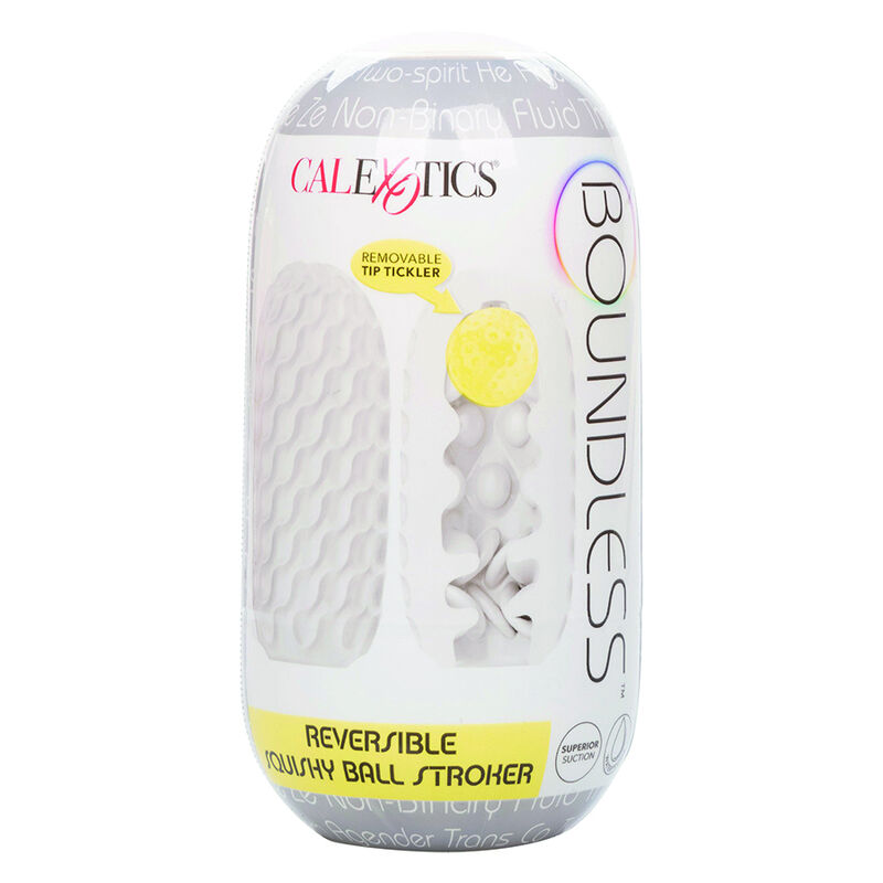 CALIFORNIA EXOTICS - BOUNDLESS REVERSÍVEL SQUISHY BALL STROKE CINZA