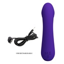 PRETTY LOVE - VIBRADOR RECARREGVEL CETUS ROXO