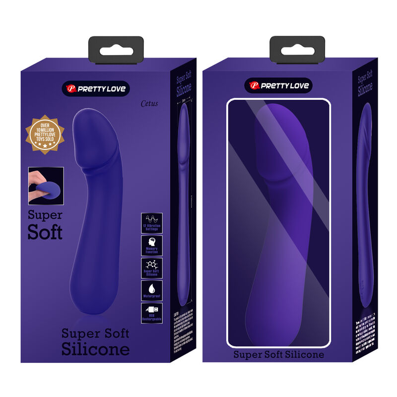 PRETTY LOVE - VIBRADOR RECARREGVEL CETUS ROXO