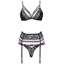 LIVCO CORSETTI FASHION - SNEHANA LC 90443 SUTI + CINTA LIGA + CALCINHA PRETA