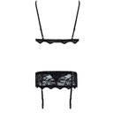 LIVCO CORSETTI FASHION - BELITA LC 90231 SUTI + CALA + CINTA LIGA PRETO L/XL