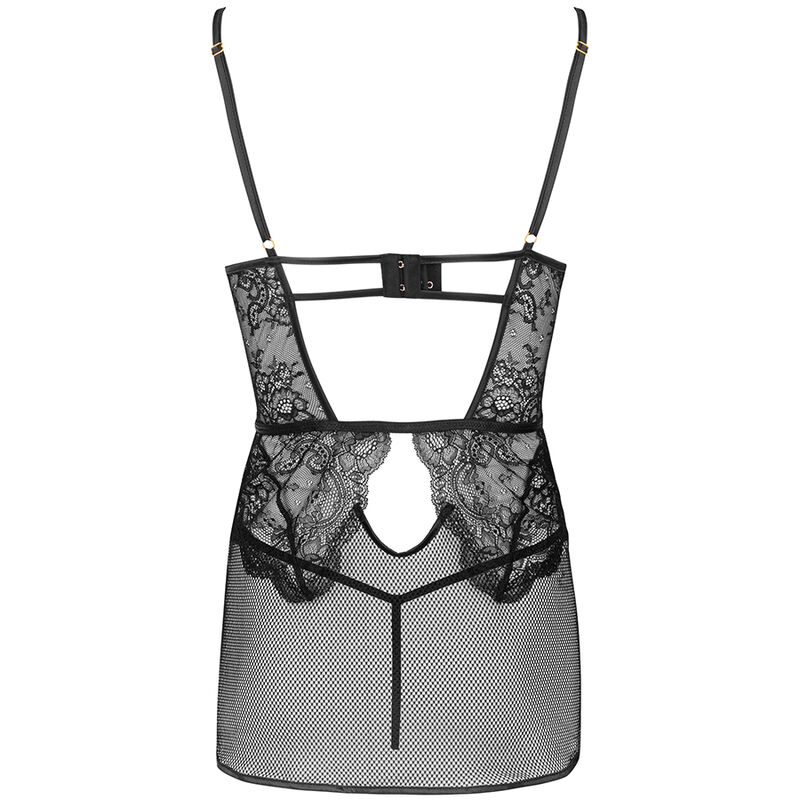 LIVCO CORSETTI FASHION - CAMISA BARIRIN LC 90633 + CALCINHA PRETA L/XL