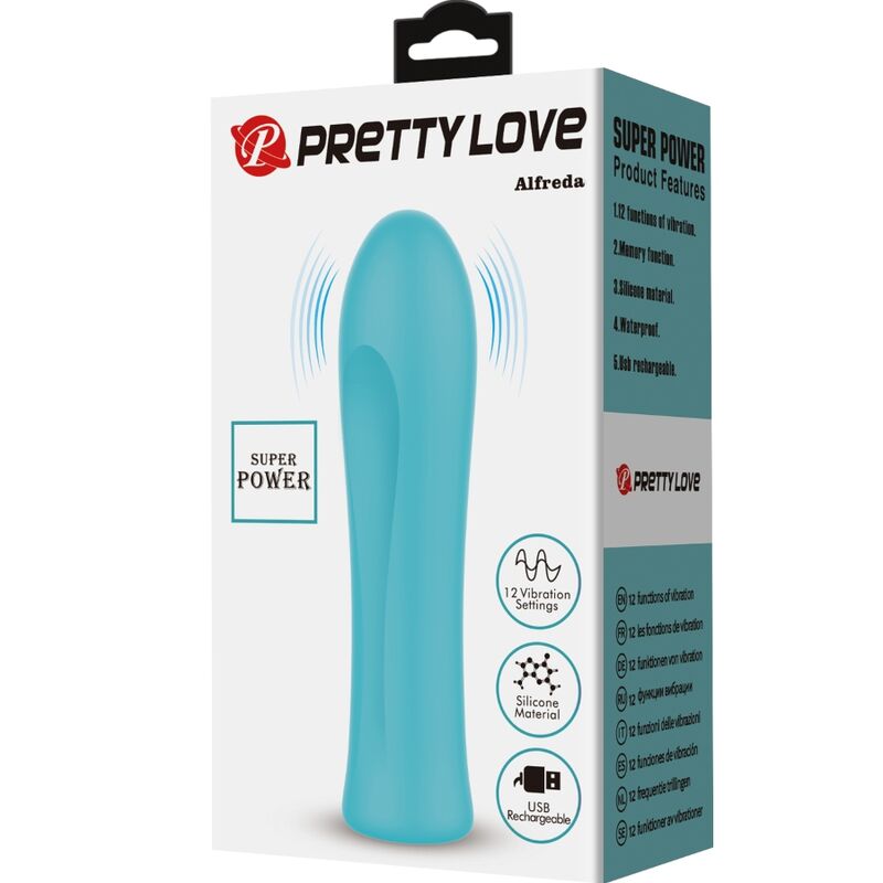 PRETTY LOVE - ALFREDA SUPER POWER VIBRADOR AQUA VERDE