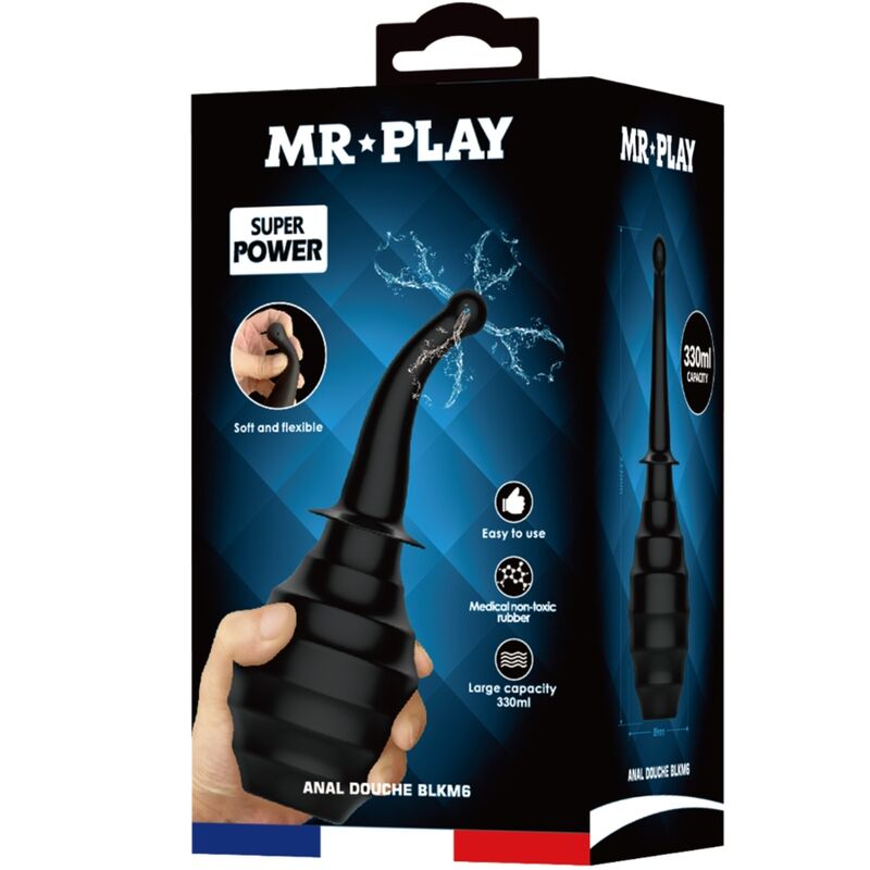 MR PLAY - PLUGUE ANAL DE CONTROLE REMOTO VIBRADOR PODEROSO PRETO