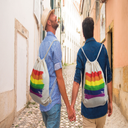 ORGULHO - MOCHILA DE ALGODÃO BANDEIRA LGBT