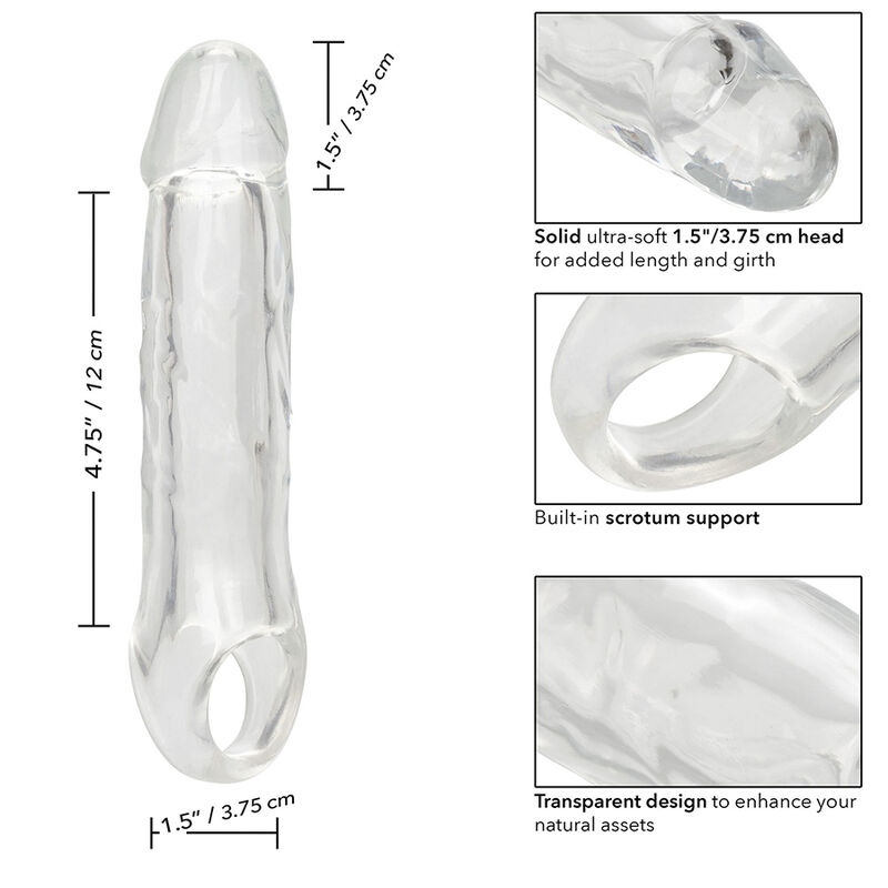 CALIFORNIA EXOTICS - PERFORMANCE MAXX CLEAR EXTENSION 6,5 TRANSPARENTE