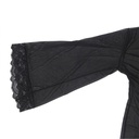 SUBBLIME - ROBE EM TECIDO TRANSPARENTE COM DETALHE DE RENDA PRETO L/XL