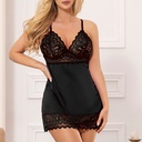 SUBBLIME - BABYDOLL COM PEITO ESTAMPADO FLORAL PRETO S/M