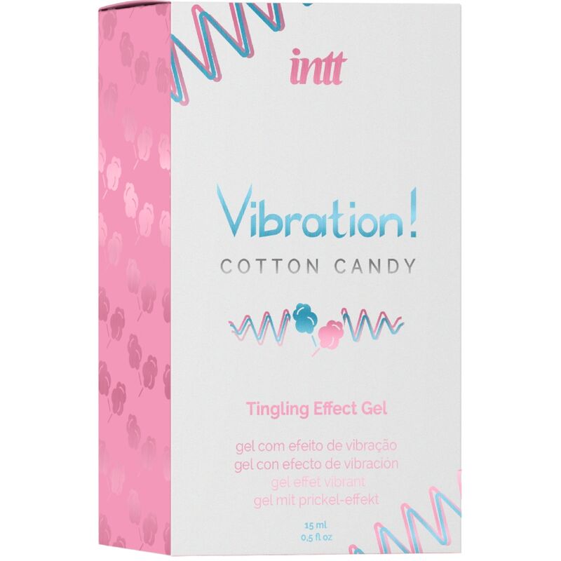 INTT - PODEROSO ESTIMULANTE ÍNTIMO ALGODÃO DOCE GEL VIBRADOR LÍQUIDO 15 ML