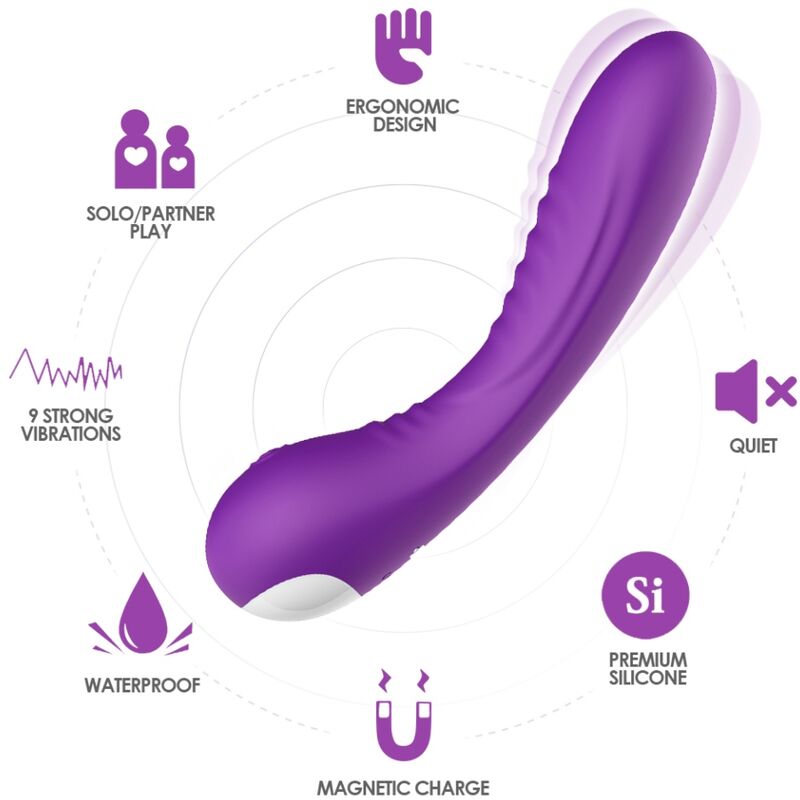 ARMONY - VIBRADOR LEGEND SILICONE ROXO