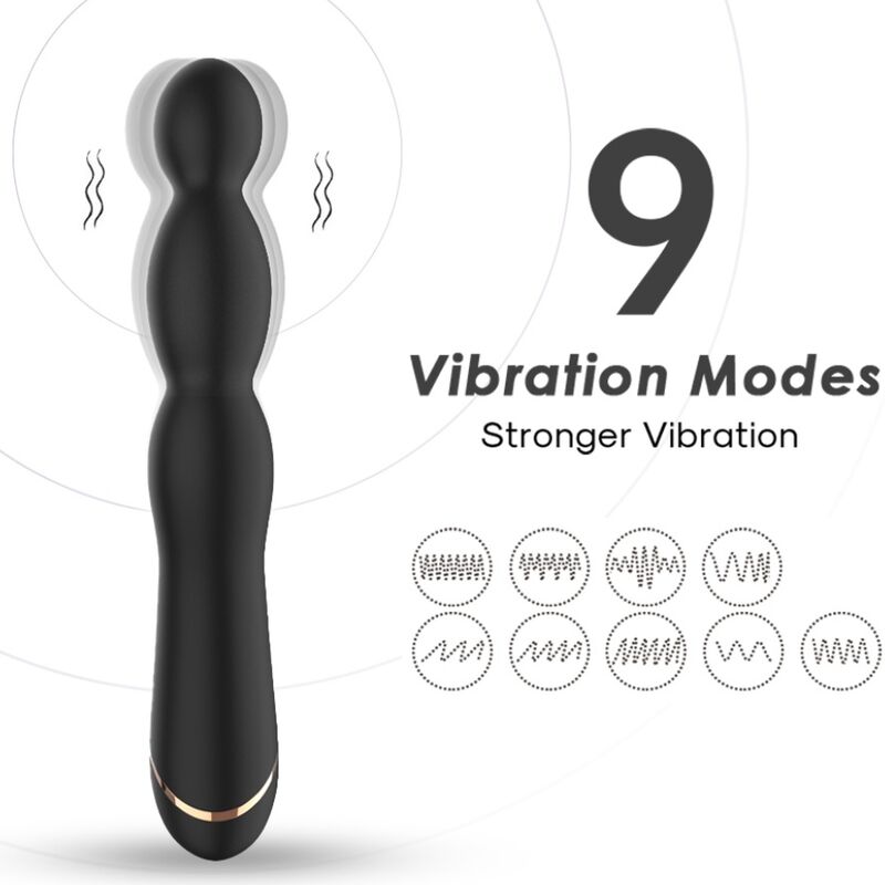 ARMONY - VIBRADOR BAMBU AJUSTVEL PRETO