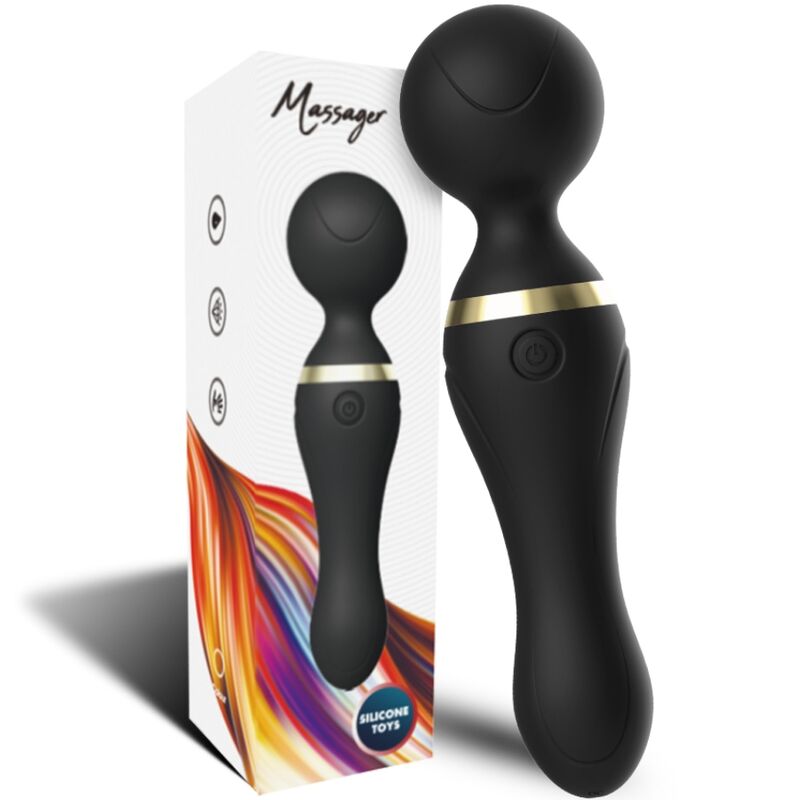 ARMONY - MASSAGER E VIBRADOR FREEZA CABEÇA SUPER FLEXÍVEL PRETA