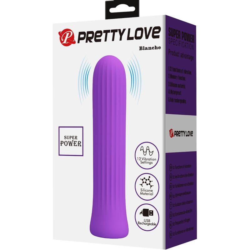 PRETTY LOVE - VIBRADOR ESTIMULADOR BLANCHE LILAC