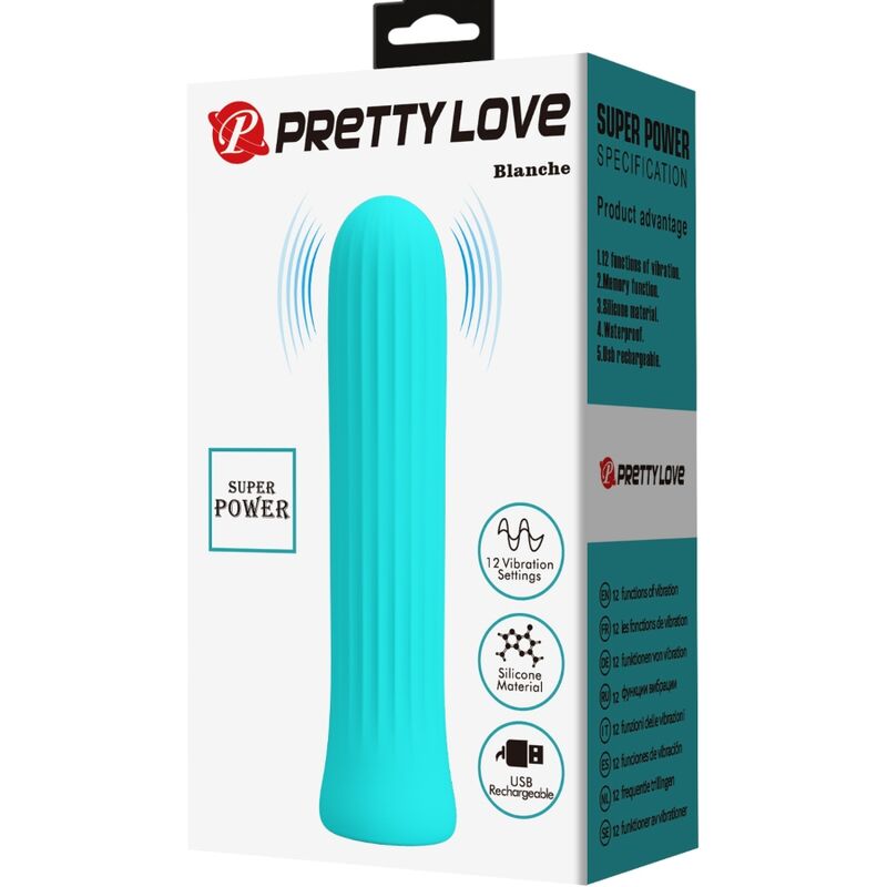 PRETTY LOVE - VIBRADOR ESTIMULADOR BLANCHE AZUL