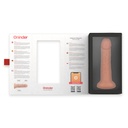 ONINDER - DILDO VIBRADOR BOGOTÁ MÉDIO 9 VELOCIDADES NATURAL 22 CM -O- 4,5 CM - APLICATIVO GRATUITO