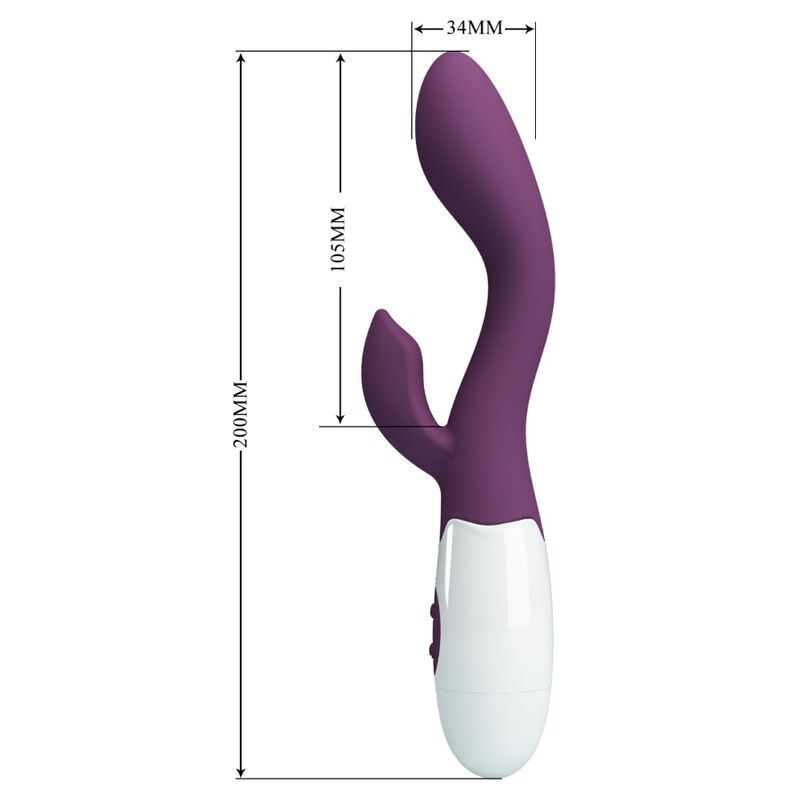 PRETTY LOVE - VIBRADOR G-SPOT BRILHANTE ROXO