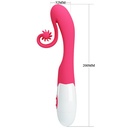 ROMANCE - VIBRADOR E ESTIMULADOR 30 VELOCIDADES COR-DE-ROSA