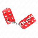 KINK - PULSEIRAS COM LINHA DUPLA DE PREGOS AJUSTÃVEIS VERMELHO