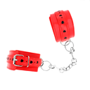 KINK - PULSO VERMELHO COM INSERÃÃO DE CORAÃÃO PRETO AJUSTÃVEL 21-28 CM X 5,5 CM