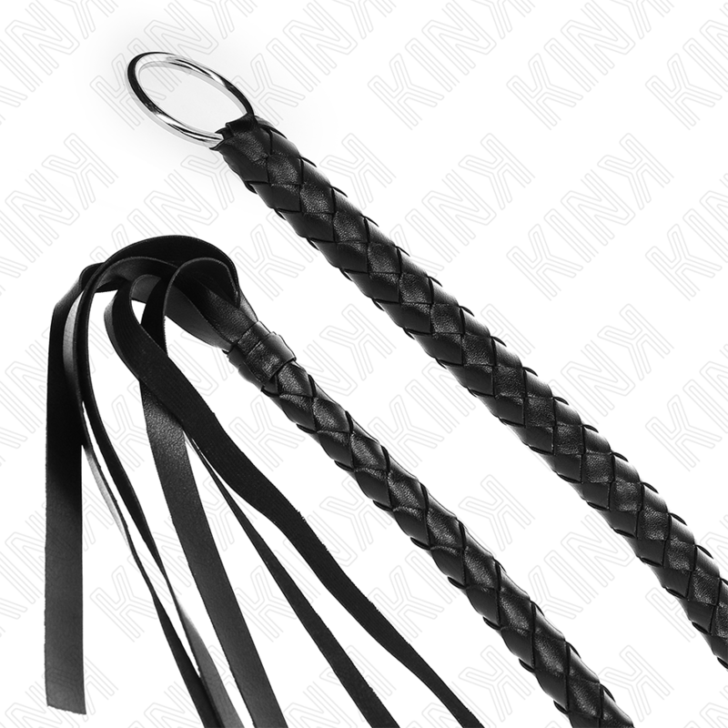 KINK - CHICOTE DE SERPENTE COM ANEL DE MÃO PRETO 65 CM