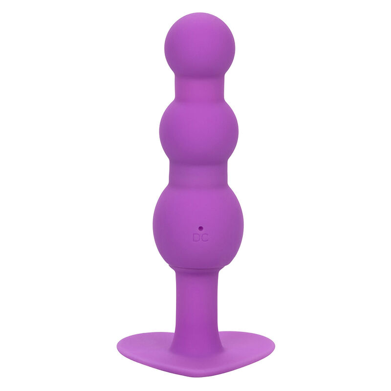 CALEXOTICS - FIRST TIME PLUG ANAL SONDA TRIPLA DE CONTAS 10 VIBRAÃÃES ROXO