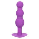 CALEXOTICS - FIRST TIME PLUG ANAL SONDA TRIPLA DE CONTAS 10 VIBRAÃÃES ROXO