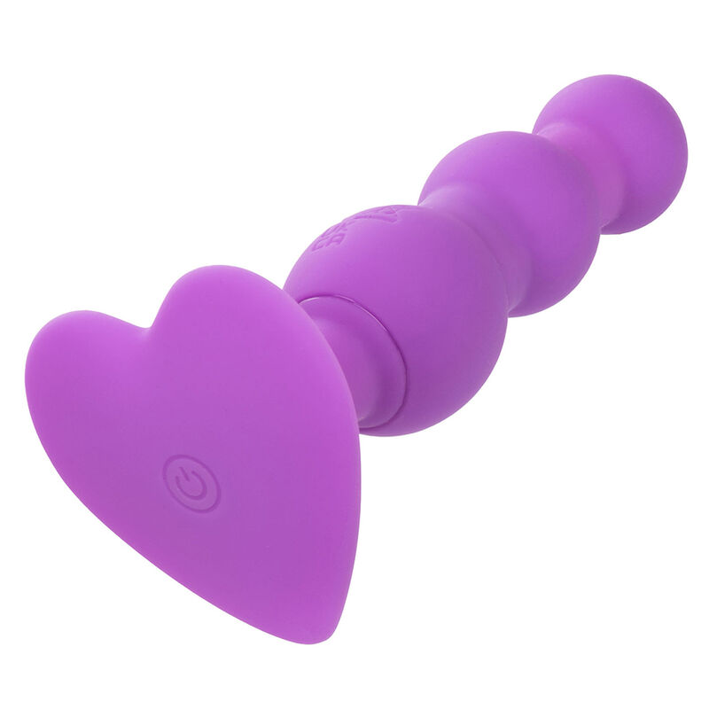 CALEXOTICS - FIRST TIME PLUG ANAL SONDA TRIPLA DE CONTAS 10 VIBRAÃÃES ROXO