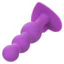 CALEXOTICS - FIRST TIME PLUG ANAL SONDA TRIPLA DE CONTAS 10 VIBRAÃÃES ROXO