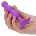 CALEXOTICS - FIRST TIME PLUG ANAL SONDA TRIPLA DE CONTAS 10 VIBRAÃÃES ROXO