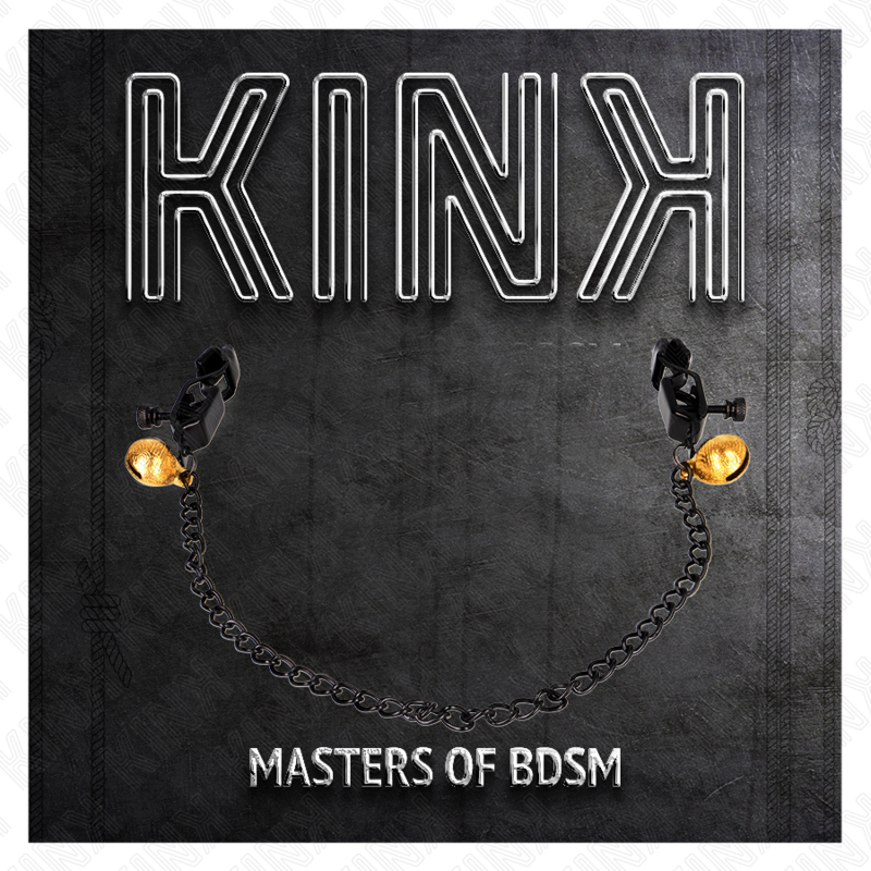 KINK - PINÃAS DE CADEIA PLANA E SINO PRATA 30 CM