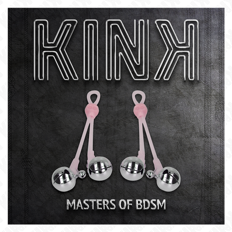 KINK - PINÃAS DE CRÃNIO LUMINOSAS COM ANEL SINOS AJUSTÃVEIS ROSA / PRATA