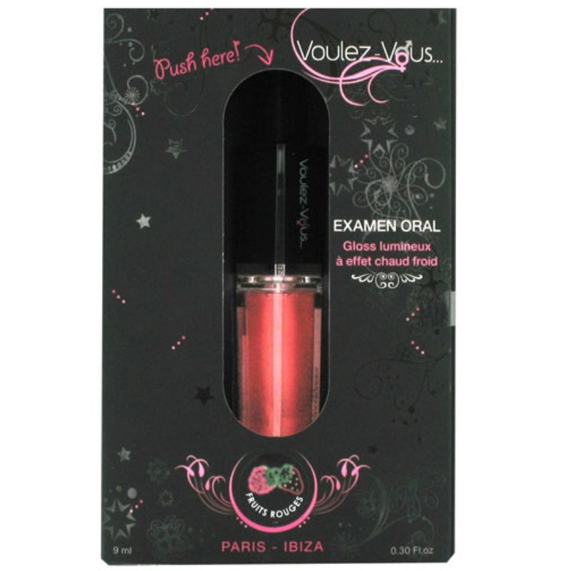 VOULEZ-VOUS - GLOSS LEVE COM EFEITO QUENTE FRIO - BAGAS VERMELHAS 10 ML