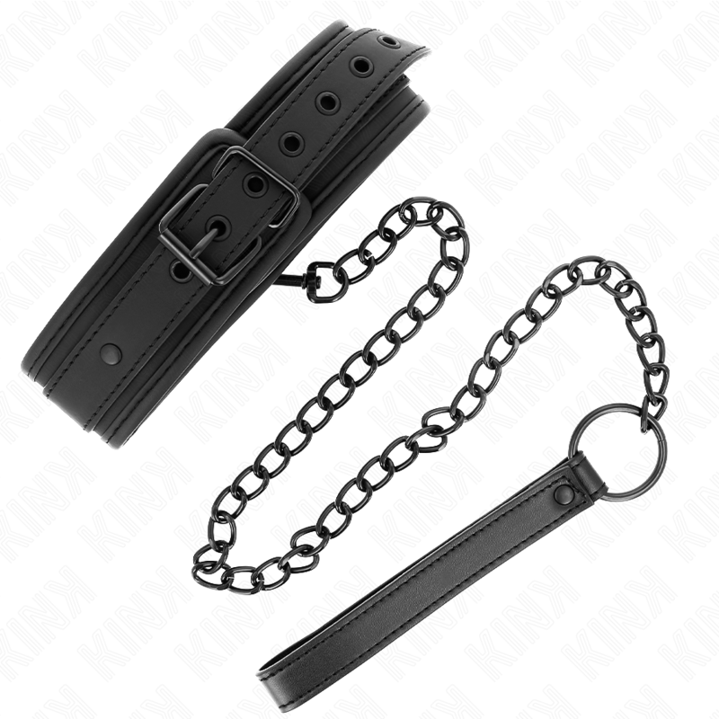 KINK - COLAR DE NEOPRENE BONDAGE MODELO 1 COM CINTO 78 CM AJUSTÃVEL 37,5 X 49,5 CM