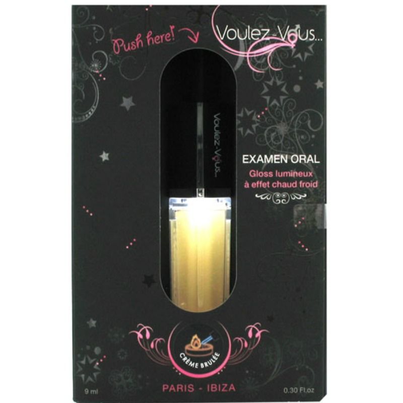 VOULEZ-VOUS - LIGHT GLOSS COM EFEITO QUENTE FRIO - SABOR CRÃˆME BRULÃ‰E 10 ML